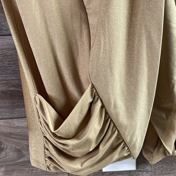 Josephine Studio Gold Sparkly Cardigan Jacket, Size Petite Extra Small - Picture 4 of 8